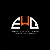 création de logo de lettre euq avec graphique vectoriel