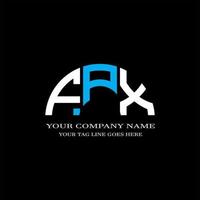 conception créative de logo de lettre fpx avec graphique vectoriel