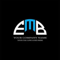création de logo de lettre emb avec graphique vectoriel