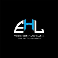 création de logo de lettre ehl avec graphique vectoriel