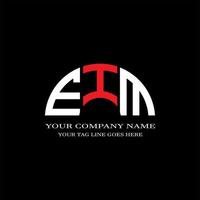 création de logo de lettre eim avec graphique vectoriel