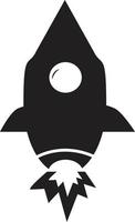 icône de fusée sur fond blanc. conception de style plat. signe de fusée. vecteur