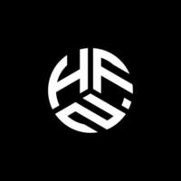 création de logo de lettre hfn sur fond blanc. concept de logo de lettre initiales créatives hfn. conception de lettre hfn. vecteur