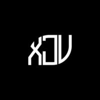 conception de lettre xjv. création de logo de lettre xjv sur fond noir. concept de logo de lettre initiales créatives xjv. conception de lettre xjv. création de logo de lettre xjv sur fond noir. X vecteur