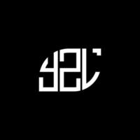 création de logo de lettre yzl sur fond noir. concept de logo de lettre initiales créatives yzl. conception de lettre yzl. vecteur