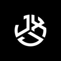 création de logo de lettre jxj sur fond noir. jxj concept de logo de lettre initiales créatives. conception de lettre jxj. vecteur