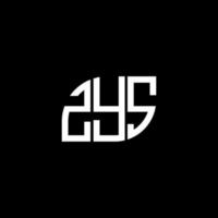 concept de logo de lettre initiales créatives zys. conception de lettre zys. création de logo de lettre zys sur fond noir. concept de logo de lettre initiales créatives zys. conception de lettre zys. vecteur