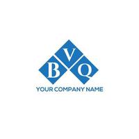 création de logo de lettre bvq sur fond blanc. concept de logo de lettre initiales créatives bvq. conception de lettre bvq. vecteur