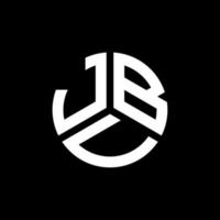 création de logo de lettre jbv sur fond noir. concept de logo de lettre initiales créatives jbv. conception de lettre jbv. vecteur
