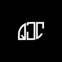 création de logo de lettre qjc sur fond noir. concept de logo de lettre initiales créatives qjc. création de lettre vectorielle qjc. vecteur