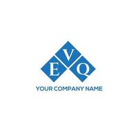 concept de logo de lettre initiales créatives evq. evq lettre design.evq lettre logo design sur fond blanc. concept de logo de lettre initiales créatives evq. conception de lettre evq. vecteur