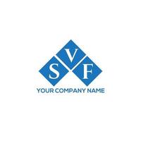 création de logo de lettre svf sur fond blanc. concept de logo de lettre initiales créatives svf. conception de lettre svf. vecteur
