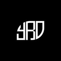 création de logo de lettre yro sur fond noir. concept de logo de lettre initiales créatives yro. conception de lettre yro. vecteur