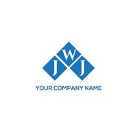 création de logo de lettre jwj sur fond blanc. concept de logo de lettre initiales créatives jwj. conception de lettre jwj. vecteur