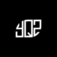 . concept de logo de lettre initiales créatives yqz. conception de lettre yqz. création de logo de lettre yqz sur fond noir. concept de logo de lettre initiales créatives yqz. conception de lettre yqz. vecteur