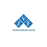 concept de logo de lettre initiales créatives zvf. conception de lettre zvf. création de logo de lettre zvf sur fond blanc. concept de logo de lettre initiales créatives zvf. conception de lettre zvf. vecteur