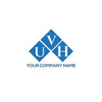 . concept de logo de lettre initiales créatives uvh. conception de lettre uvh. création de logo de lettre uvh sur fond blanc. concept de logo de lettre initiales créatives uvh. conception de lettre uvh. vecteur