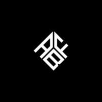 création de logo de lettre abf sur fond noir. concept de logo de lettre initiales créatives abf. conception de lettre abf. vecteur