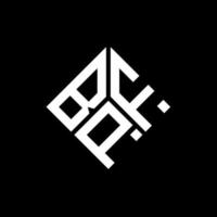 concept de logo de lettre initiales créatives bpf. conception de lettre bpf. vecteur