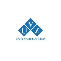 création de logo de lettre uvz sur fond blanc. concept de logo de lettre initiales créatives uvz. conception de lettre uvz. vecteur