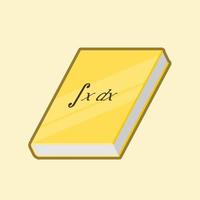 illustration vectorielle d'icône de livre de mathématiques pour une affiche d'éducation à l'étude des sciences ou un élément graphique vecteur