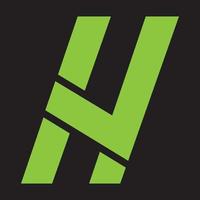 Éléments du modèle de conception lettre h logo icône vecteur