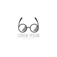 vecteur de modèle de logo de lunettes de magasin d'optique pour les yeux.