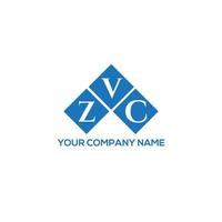 création de logo de lettre zvc sur fond blanc. concept de logo de lettre initiales créatives zvc. conception de lettre zvc. vecteur