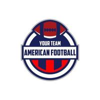 modèles de logo de badge de club de football américain vecteur