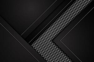 abstrait métal noir texture fond fibre de carbone contraste rayures rouges sur feuille d'aluminium modèle moderne technologie conception arrière-plan. illustration vectorielle vecteur