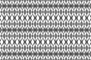 motif de conception géométrique tissu ethnique oriental traditionnel abstrait noir et blanc. pour le style de broderie, rideau, arrière-plan, tapis, papier peint, tissu, emballage, batik, tissu, illustration vectorielle. vecteur