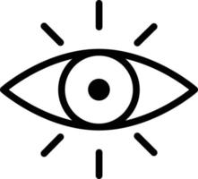 illustration de conception d'icône de vecteur d'oeil