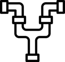 illustration de conception d'icône de vecteur de tuyau