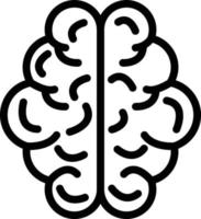 illustration de conception d'icône de vecteur de cerveau humain