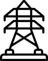 illustration de conception d'icône de vecteur de tour électrique