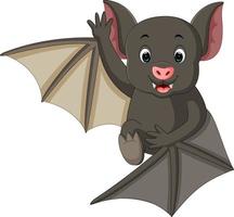 dessin animé mignon de chauve-souris vecteur