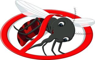 dessin animé mignon de moustique