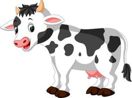 dessin animé mignon de vache vecteur