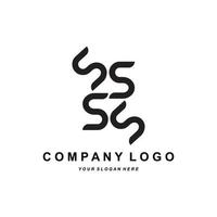 lettre s logo design de marque d'entreprise, illustration de polices vectorielles vecteur