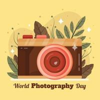 modèle simple de journée mondiale de la photographie vecteur