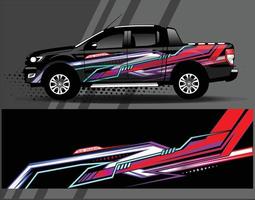 conceptions de kit de fond de course de bande abstraite graphique pour l'aventure de rallye de voiture de course de véhicule d'emballage vecteur