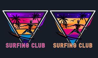 coucher de soleil plage surf homme silhouette chemise imprimée