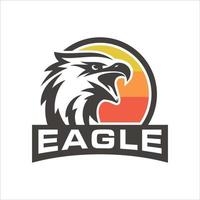 modèle de vecteur de conception de logo oiseau aigle