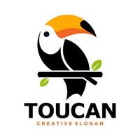 illustration vectorielle de toucan oiseau mascotte vecteur