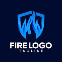 modèle de vecteur de logo de flamme de feu