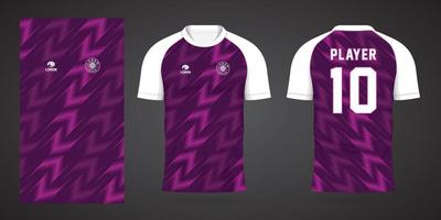 modèle de conception de sport maillot de football violet vecteur