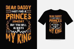 cher papa citations d'amour vecteur de conception de modèle de t-shirt pour la fête des pères