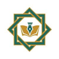 conception de vecteur de modèle de logo d'école islamique