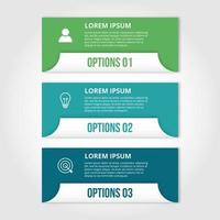 concept d'étapes infographiques conception de bannière créative vecteur