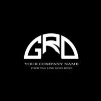 conception créative de logo de lettre grd avec graphique vectoriel